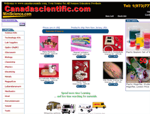 Tablet Screenshot of canadascientific.com